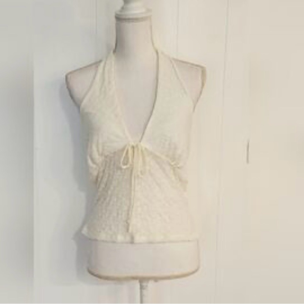 Very cute Large Beige Halter Top Size Large